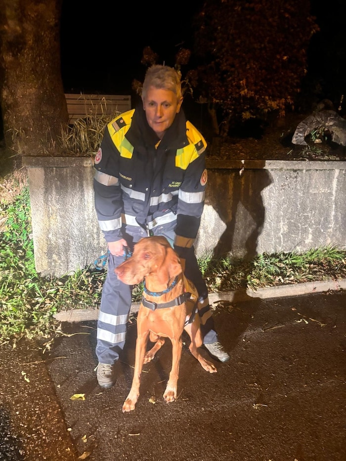 Michaela Lesjak mit „Eyko“, einem Magyar-Viszla-Rüden