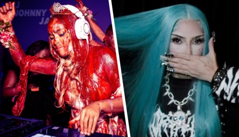 Mit Fake-Blut und blauen Haaren – an Halloween werfen sich viele Stars richtig in Schale!