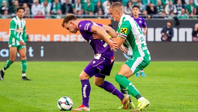 Die Austria um Eggestein (li.) empängt am Sonntag im Wiener Derby Rapid.