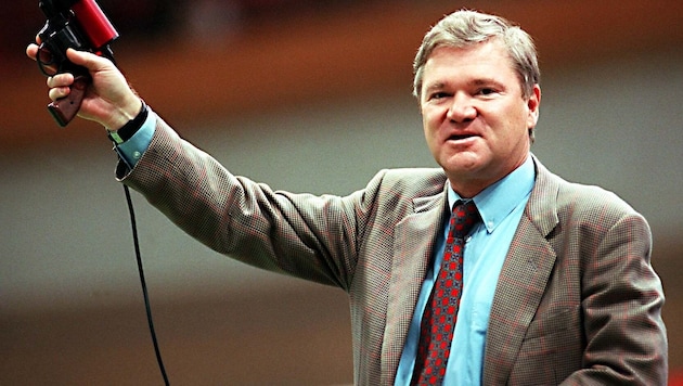 Helmut Donner im Jahr 1995 bei der Zipfer-Gala im Ferry-Dusika-Stadion