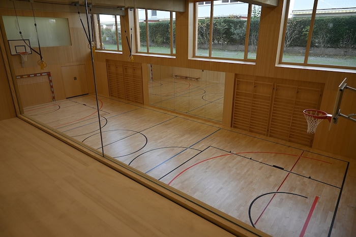Die kleine Sporthalle steht der Schülerbetreuung ebenfalls zur Verfügung.