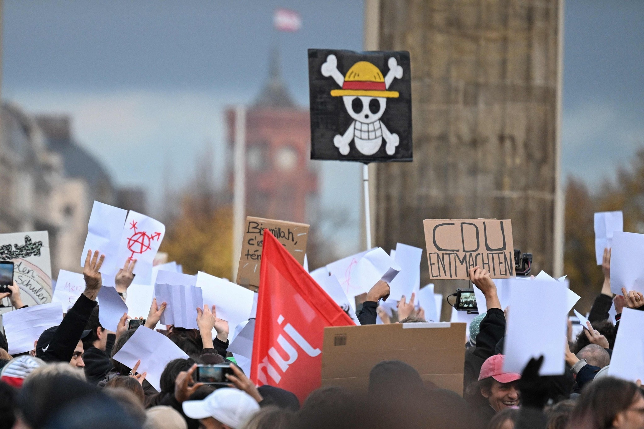 Demonstranten in Berlin