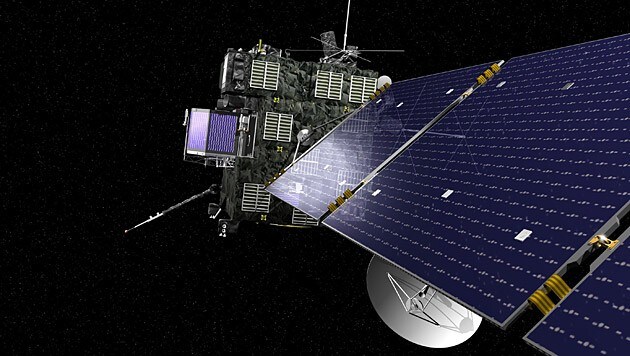 Künstlerische Illustration der Raumsonde "Rosetta" (Bild: ESA)