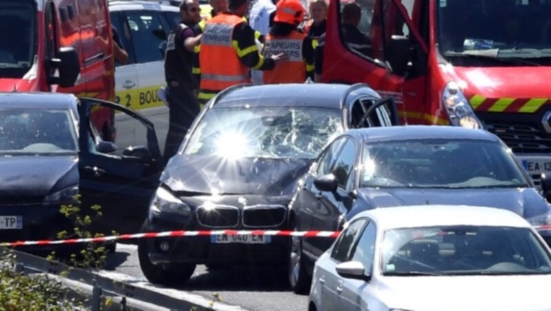 Der Attentäter konnte in seinem Pkw auf einer Autobahn gestoppt werden. (Bild: AP)