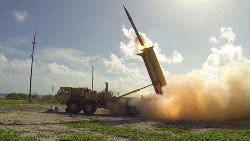 Das US-Raketenabwehrsystem THAAD (Bild: AFP/Missile Defense Agency)