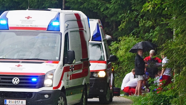 Der 77-Jährige wurde nach dem Blitzschlag vom Roten Kreuz reanimiert. (Bild: Pressefoto Scharinger © Litzlbauer)