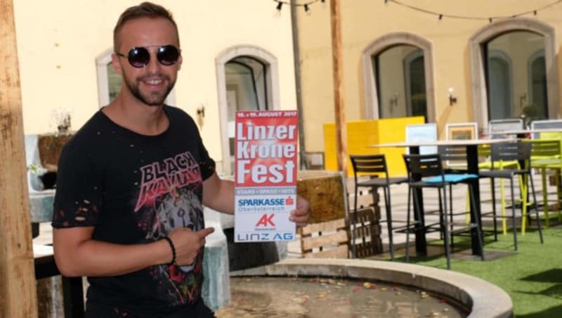 Rene Rodrigezz steht beim Fest am 19. August im Ursulinenhof bei der Stadtliebe an den Turntables. (Bild: Horst Einöder)