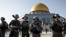 Polizei auf dem Tempelberg in Jerusalem (Archivbild) (Bild: AFP)