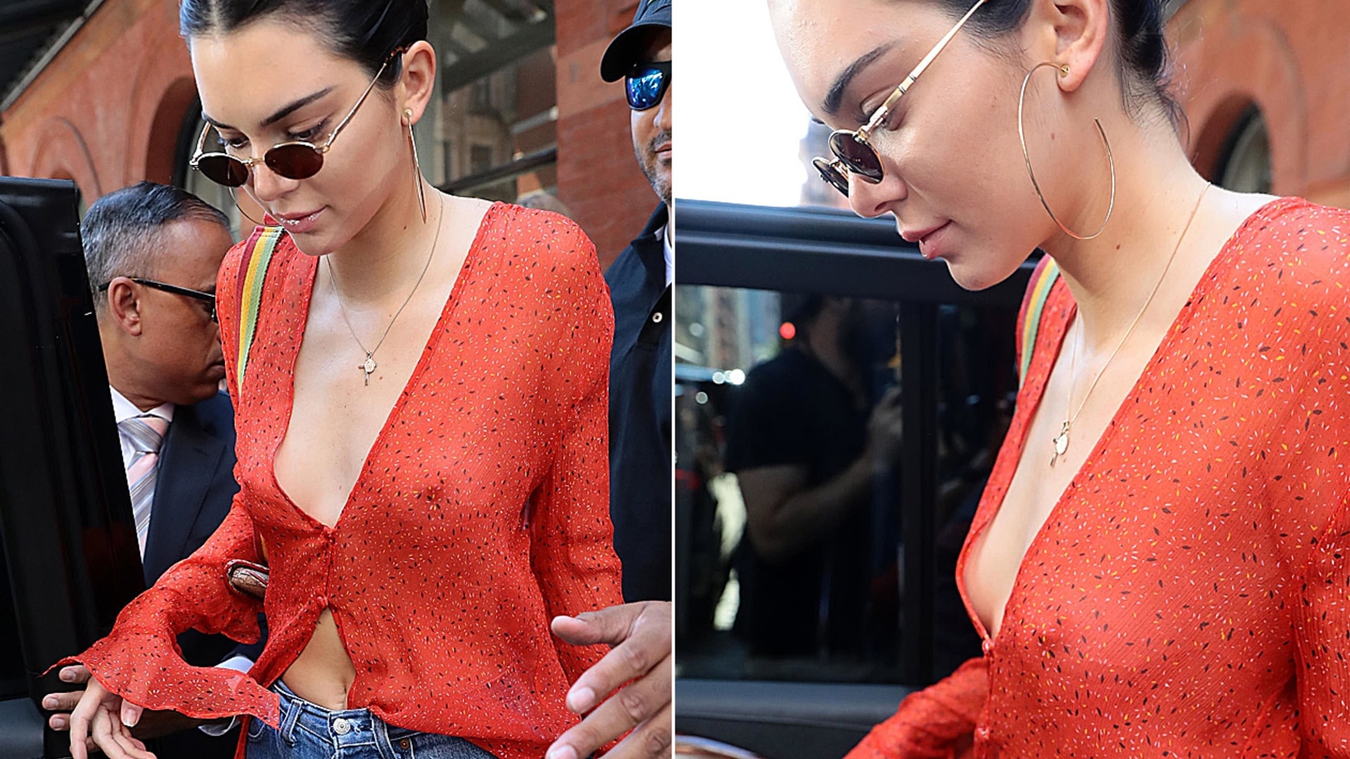Ohne BH unterwegs - Kendall Jenner zeigt ihre Brustwarzen krone.at 
