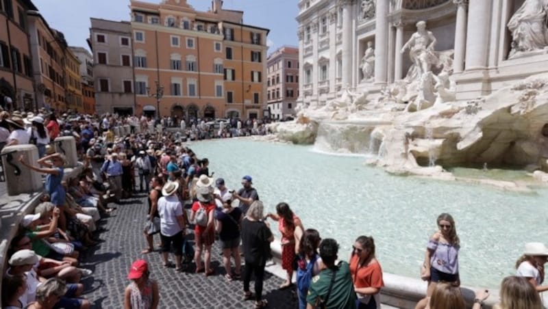 Roms Brunnen sind eine große Touristenattraktion. (Bild: AP)