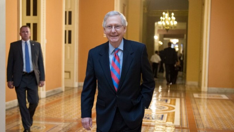 Der republikanische Mehrheitsführer Mitch McConell (Bild: AP)