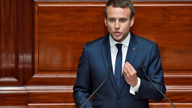 Emmanuel Macron (Bild: Eric FEFERBERG/POOL/AFP)