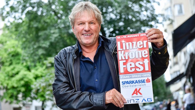 Schlagesänger Bernhard Brink vorm Linzer "Krone"-Fest (18. 19. August) im Interview. (Bild: Markus Wenzel)