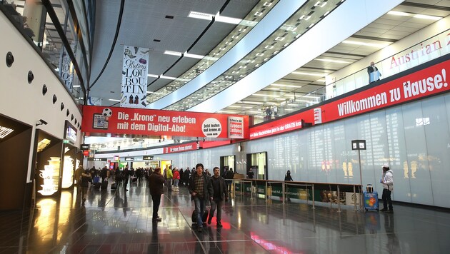 Die Ankunftshalle am Flughafen Wien-Schwechat (Bild: Peter Tomschi)