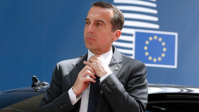 Christian Kern in Brüssel (Bild: AFP)