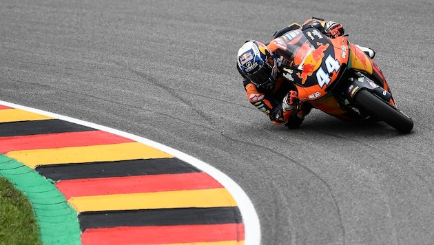 KTM-Fahrer Miguel Oliveira ist derzeit in der Moto2-Klasse im Spitzenfeld. (Bild: EPA)