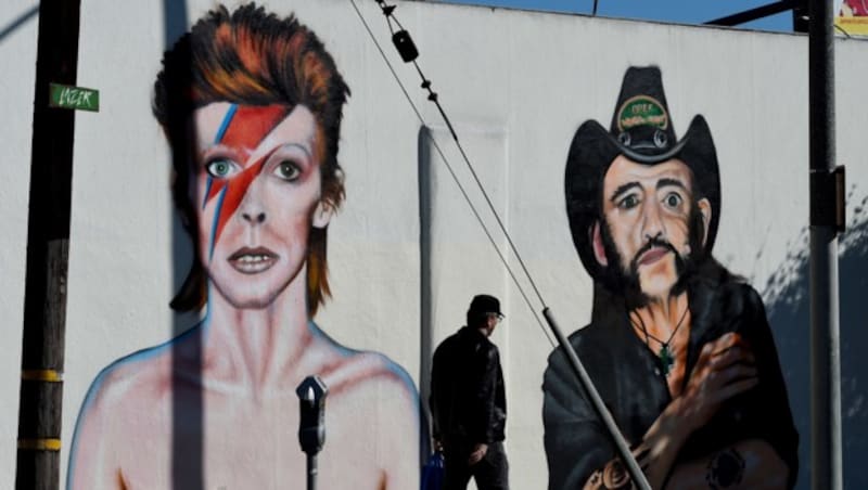 David Bowie und Lemmy Kilmister wurden in Mar Vista (Kalifornien) verewigt. (Bild: AFP)