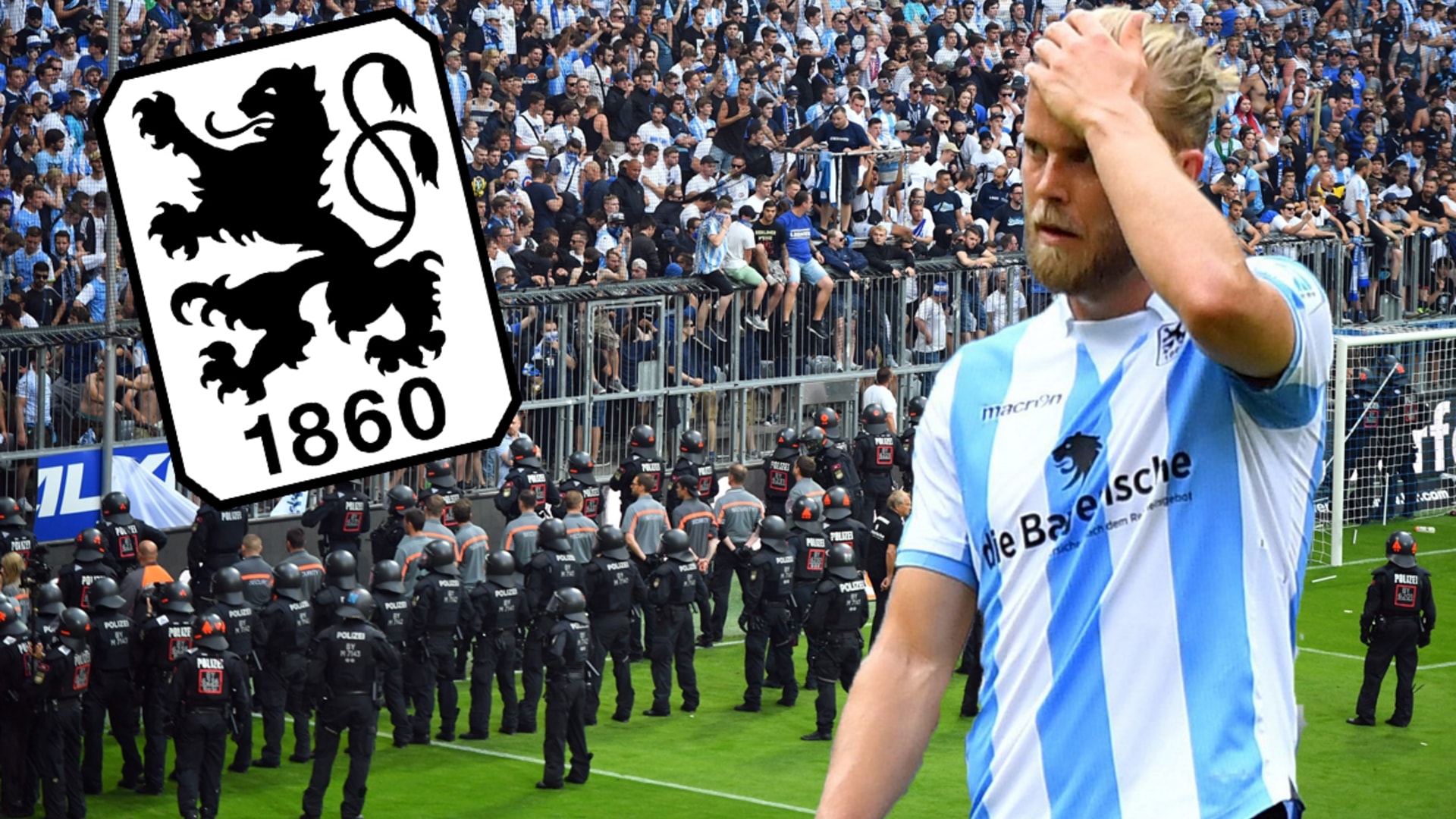 1860 München im Relegations-Rückspiel gegen Regensburg - Allianz Arena