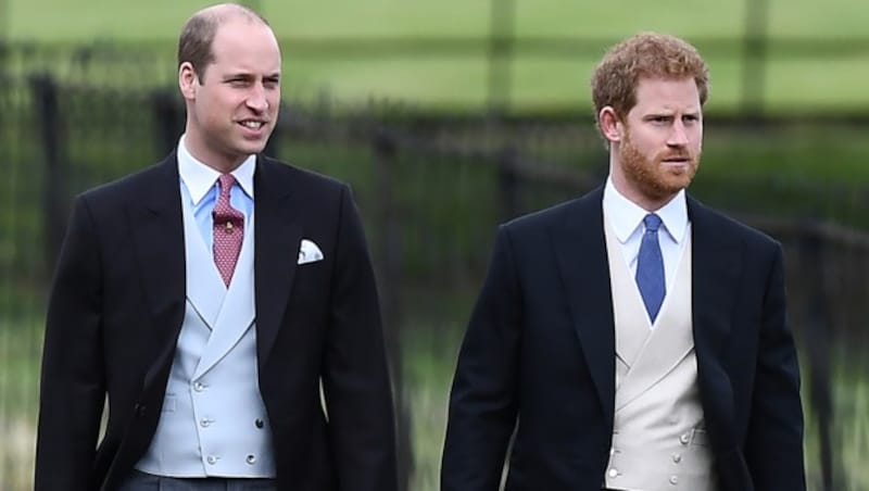 Die Prinzen William und Harry (Bild: AFP)