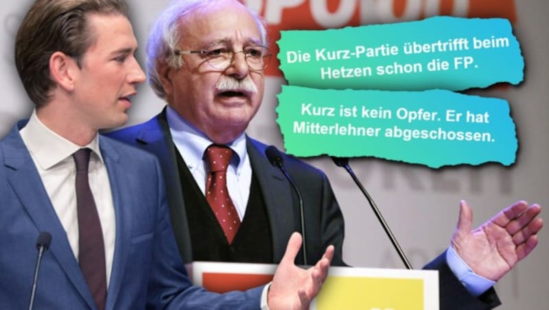 (Bild: APA/RUBRA, APA/ÖVP/JAKOB GLASER, facebook.com, krone.at-Grafik)