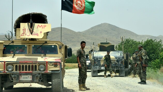 Soldaten der afghanischen Armee (Bild: AFP)