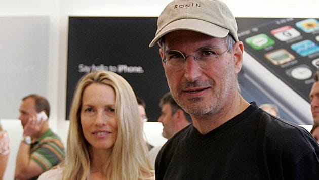 Laurene Powell Jobs mit ihrem 2011 verstorbenen Ehemann, Apple-Gründer Steve Jobs (Bild: dapd)