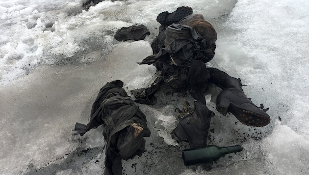 Die Leichen eines Ehepaares wurden jetzt auf dem Tsanfleuron-Gletscher entdeckt. (Bild: AFP)