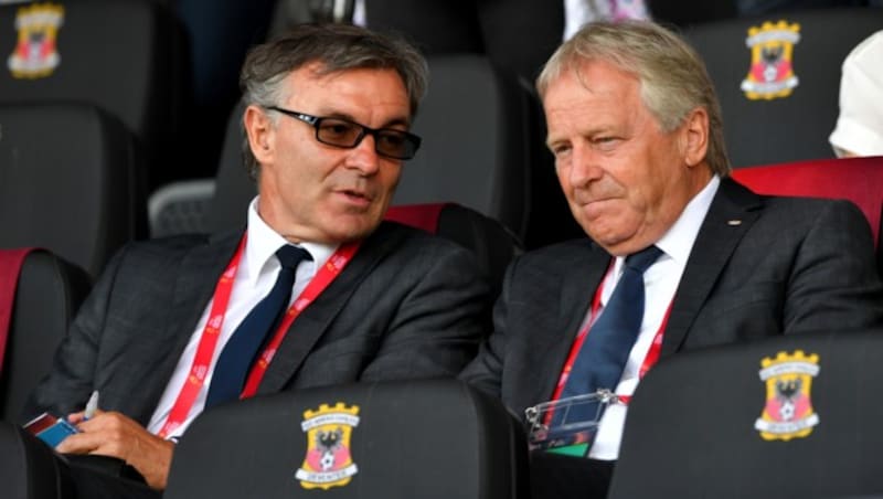 ÖFB-Sportdirektor Willi Ruttensteiner und -Präsident Leo Windtner (Bild: GEPA)