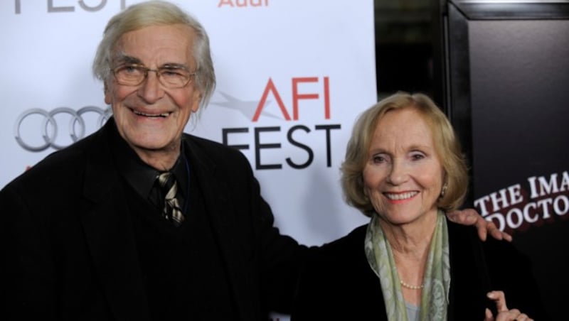 Martin Landau mit seiner "North by Northwest"-Filmpartnerin Eva Marie Saint (Bild: AP2009)