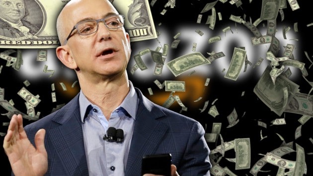 Jeff Bezos (Bild: AP, thinkstockphotos.de, krone.at-Grafik)
