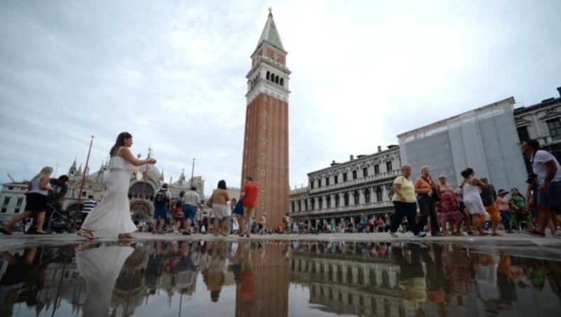 Der Markusplatz in Venedig (Archivbild) (Bild: AFP)