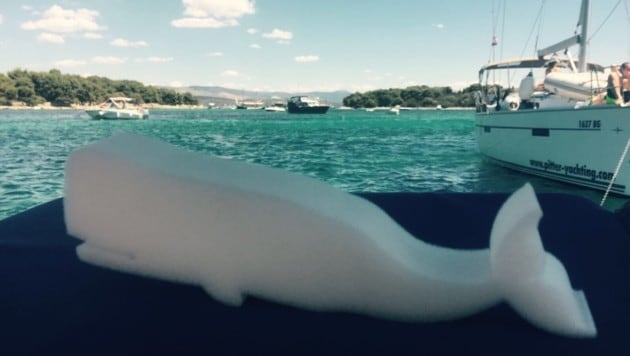 Der Klangwolken-Wal wurde schon in Kroatien gesichtet! (Bild: Tom Mesic)