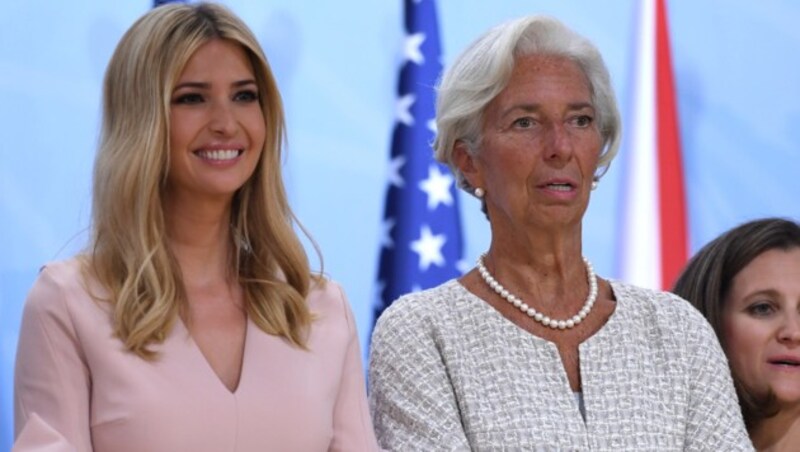 Ivanka Trump und IWF-Chefin Christine Lagarde (Bild: AFP)