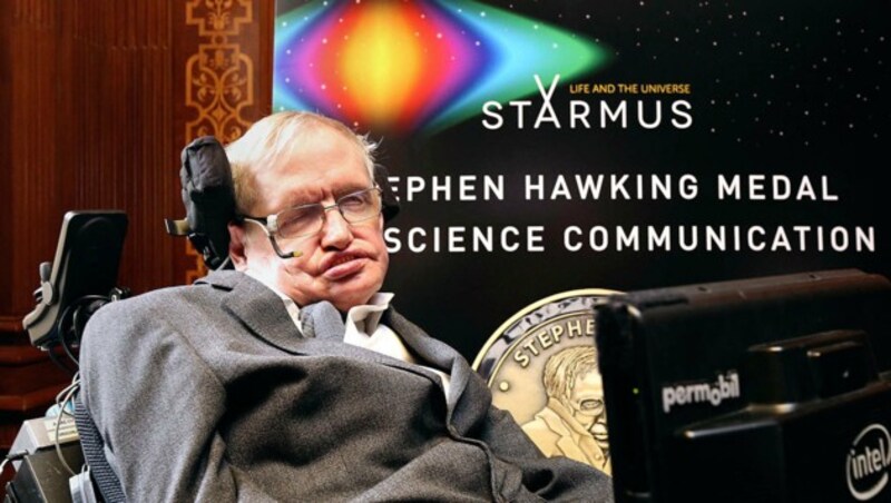 Stephen Hawking beim Starmus-Festival (Bild: AP)