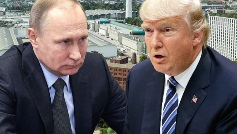 Wladimir Putin, Donald Trump (Bild: AP)