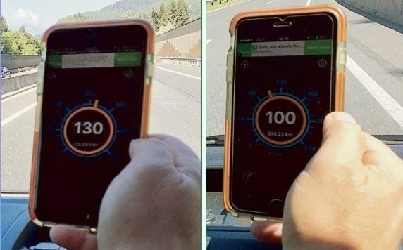 Um die Geschwindigkeit genau zu halten, wurde zusätzlich sogar mittels GPS-Signal nachgemessen. (Bild: Alexander Schwab)
