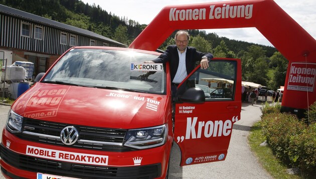 „Kärntner Krone“-Chefredakteur Hannes Mößlacher (Bild: Uta Rojsek-Wiedergut)
