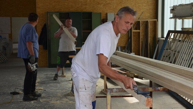 Werner Riedl hatte am Montag seinen ersten Arbeitstag im Bauhof von Bärnbach (Bild: Jakob Traby)