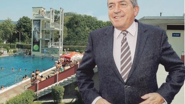 Das bewegt Salzburg! Bürgermeister Schaden setzte unkompliziert einen Öffi-Anschluss zum Freibad um. (Bild: Andreas Tröster)