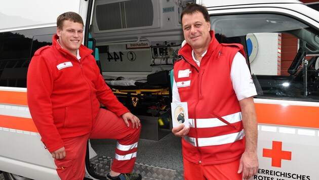 Der 21-jährige Zillertaler Thomas Egger (links) traf zum ersten Mal auf Hansjörg Tusch (57). (Bild: Zoom.Tirol)