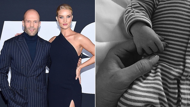 Jason Statham und Rosie Huntington-Whiteley sind zum ersten Mal Eltern geworden. (Bild: GETTY IMAGES NORTH AMERICA, instagram.com/rosiehw)