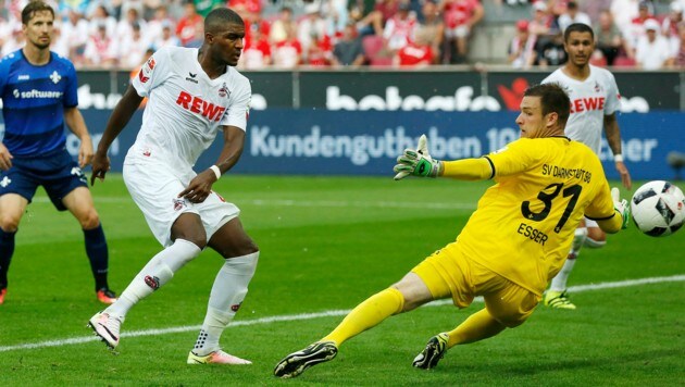 Anthony Modeste schießt zum 2:0 für Köln ein! (Bild: AFP)