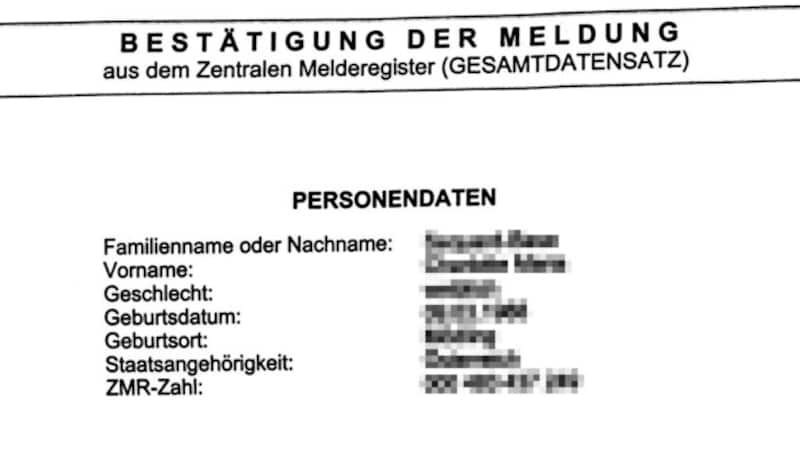 Die unbekannten Personen meldeten sich an der Adresse der Wienerin. (Bild: Privat)