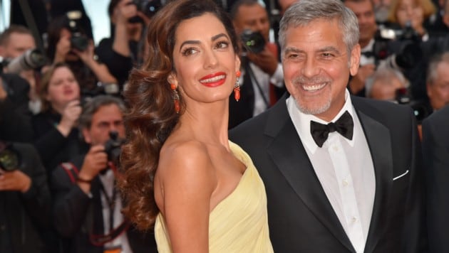 Amal und George Clooney (Bild: AFP)