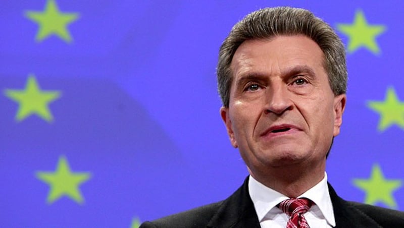 EU-Kommissar Günther Oettinger (Bild: EPA)