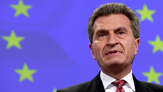 EU-Kommissar Günther Oettinger (Bild: EPA)