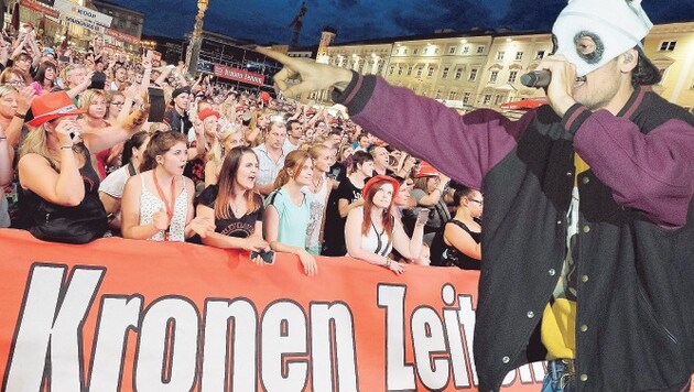 Rapper Cro kommt zum Linzer "Krone"-Fest (18. und 19. August). (Bild: Chris Koller, Michael Kremer)