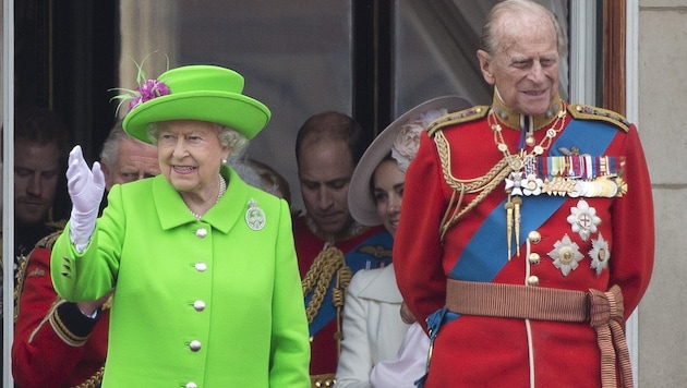 Queen Elizabeth und Prinz Philip (Bild: AFP)