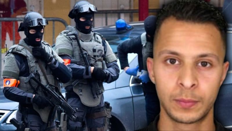 Salah Abdeslam wurde im März 2016 im Brüsseler Problemviertel Molenbeek gefasst. (Bild: APA/AFP/POLICE NATIONALE/DSK, ASSOCIATED PRESS)