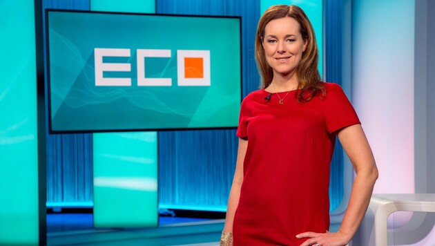 Angelika Ahrens verabschiedet sich von ihrer Sendung "ECO". (Bild: ORF)